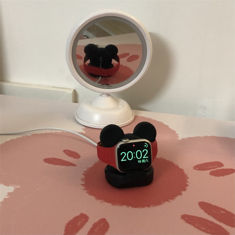 Magnetic Smartwatch Charger Stand – Stylish Desk Charging Dock with Modern Decorative Design