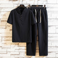 Daven Ruel. – Men’s Lightweight Linen Summer Clothing Set