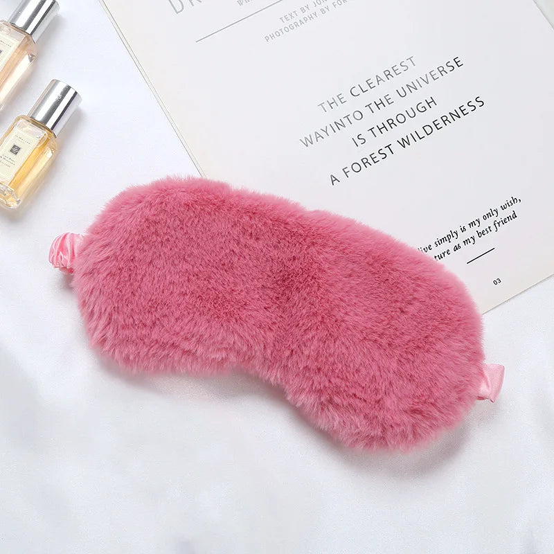 Luxurious Plush Sleep Mask for Restful Sleep – Soft Light-Blocking Eye Mask for Travel, Home and Relaxation