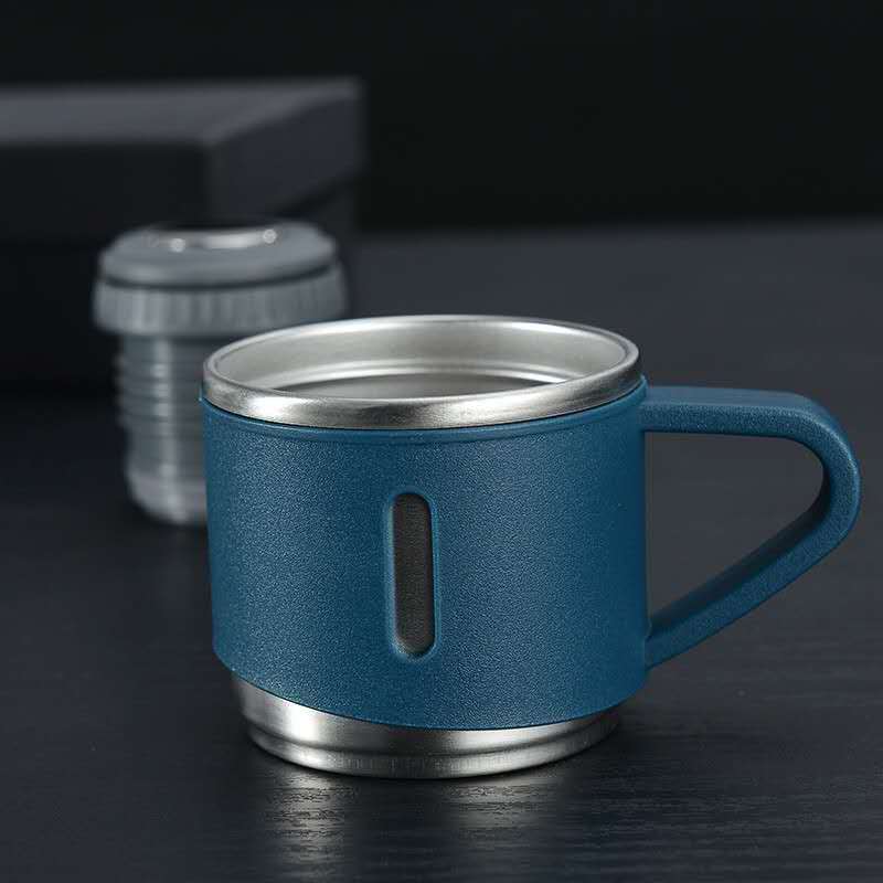 Portable Insulated Thermos Flask – 12-Hour Temperature Retention with Cup-Style Lid