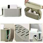 Set of 2 Cable and Charger Organizers for Home and Office – Storage Pouches for Cables, Adapters and Power Supplies