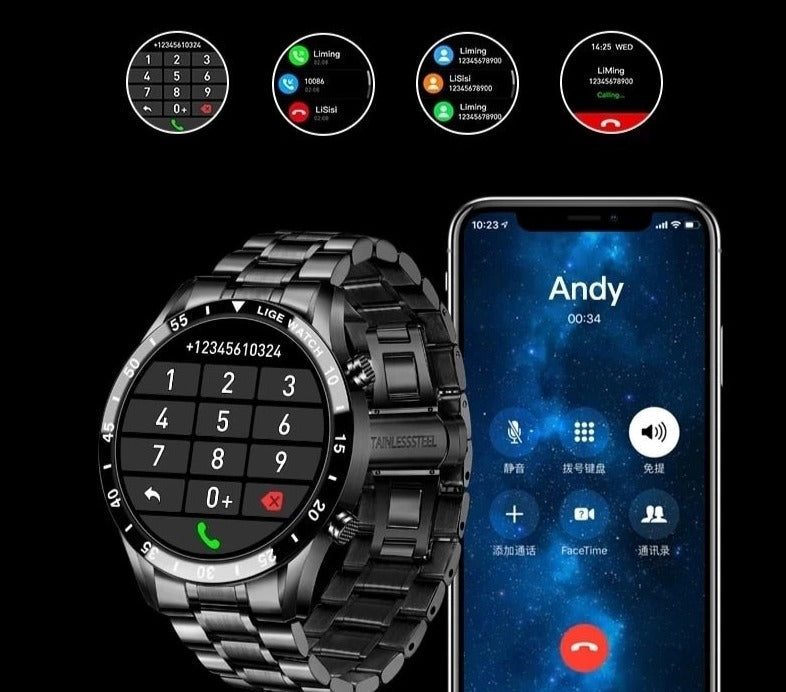 Deluxe Smartwatch | Elegant Design with Multi-Functional Features