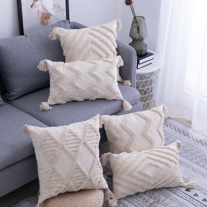 Bohemian Cushion Covers for Home Decor – Decorative Pillow Covers for Living Room, Bedroom and Cozy Interiors