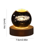 Crystal Light Sphere for Home Decor – Ambient LED Accent Lamp for Living Room, Bedroom and Modern Interiors