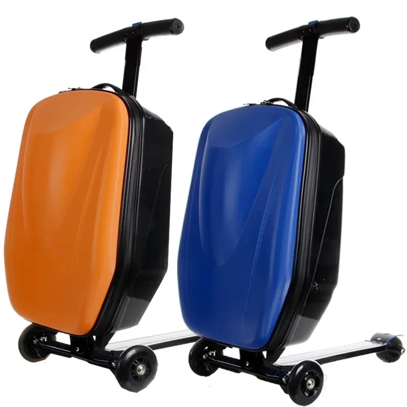 Kids Rolling Step Suitcase for Travel – Lightweight Carry-On Luggage for Children, Holidays and Sleepovers