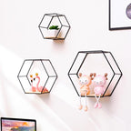 Hexagonal Wall Shelves for Home Decor – Decorative Display Storage for Collectibles, Plants and Wall Accents