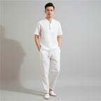 Daven Ruel. – Men’s Lightweight Linen Summer Clothing Set