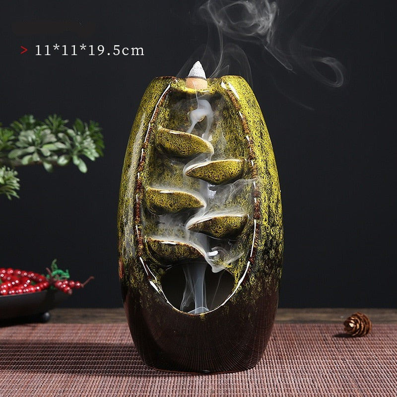 Tranquil Waterfall Incense Holder | Enhance Your Home with This Elegant Decor