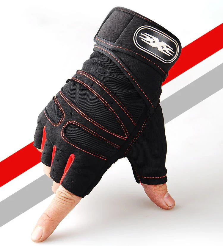 Shock-Resistant Gym Gloves for Training and Weightlifting – Supportive Fitness Gloves for Grip, Protection and Workout Performance