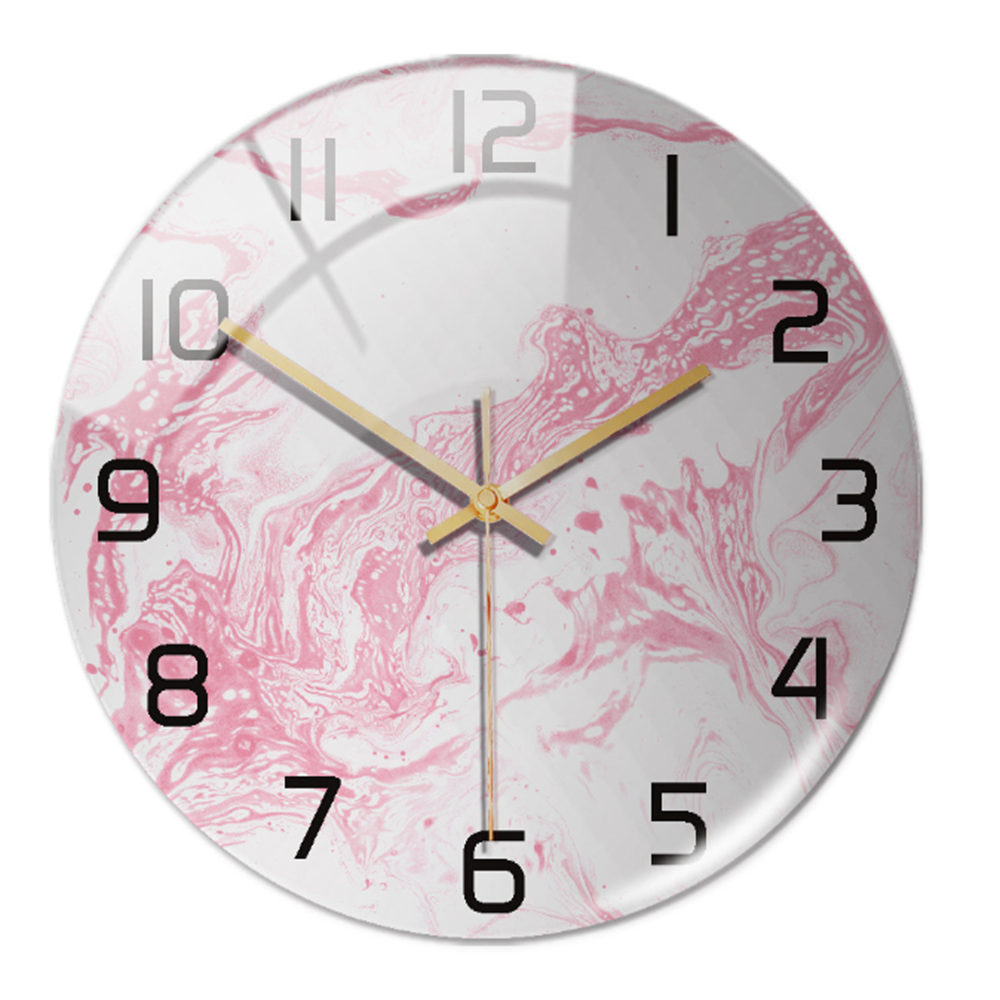 Marble-Style Wall Clock for Modern Home Decor – Elegant Decorative Timepiece for Living Room, Office and Bedroom