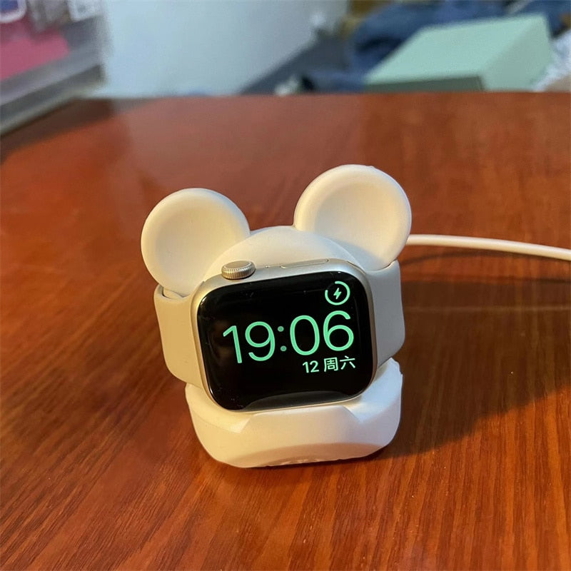 Magnetic Smartwatch Charger Stand – Stylish Desk Charging Dock with Modern Decorative Design
