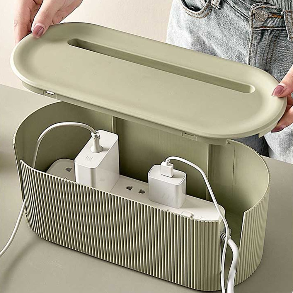 Set of 2 Cable and Charger Organizers for Home and Office – Storage Pouches for Cables, Adapters and Power Supplies