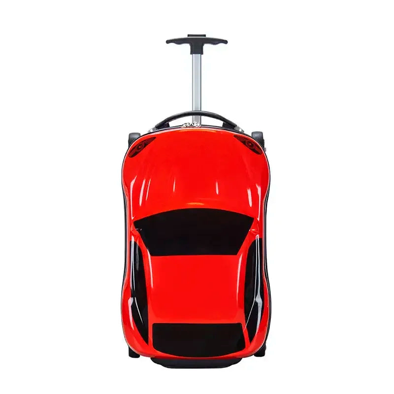 Kids Hard Shell Suitcase with Car Design – Lightweight Rolling Travel Luggage for Children and Family Trips