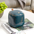 Small Tabletop Bin for Home & Office – Compact Waste Container for Desks, Counters and Vanities – Modern Decorative Storage Solution