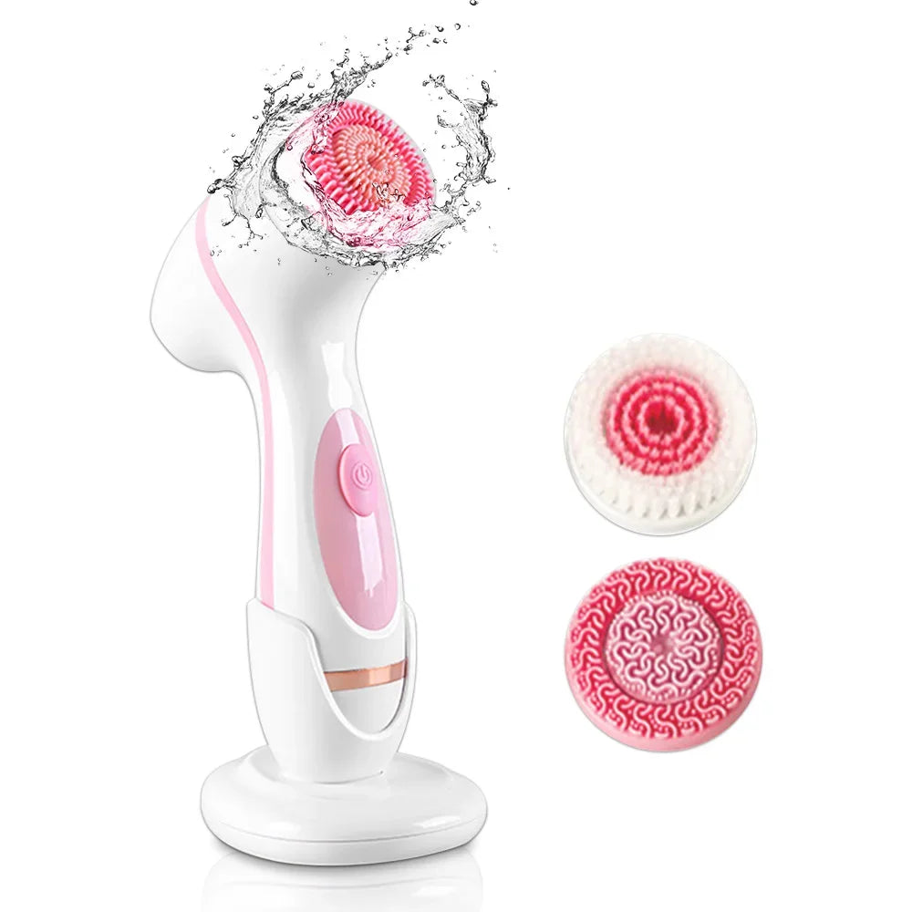 Sonic Facial Cleansing Device for Skincare Routines – All-in-One Face Cleaning and Massage Tool for Home Spa Use