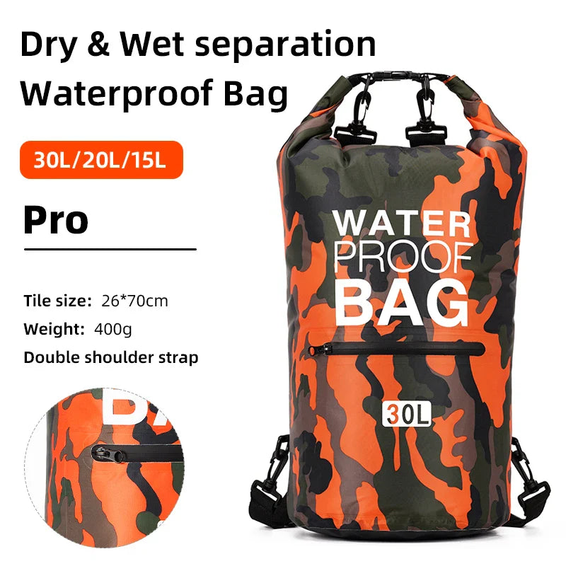 Waterproof Backpack with Wet and Dry Separation – Spacious Travel and Sports Bag for Swimming, Gym and Outdoor Activities