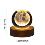 Crystal Light Sphere for Home Decor – Ambient LED Accent Lamp for Living Room, Bedroom and Modern Interiors