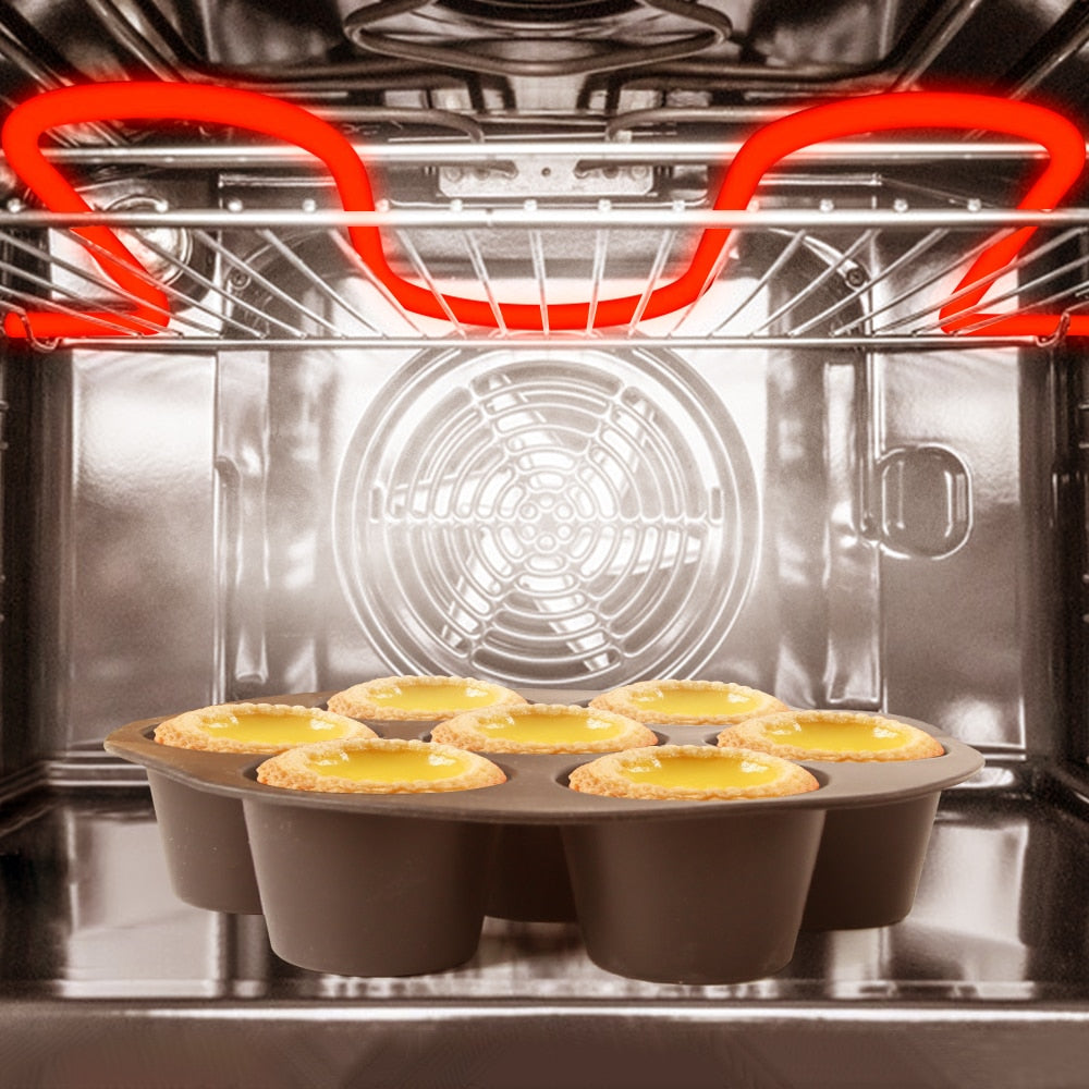 Silicone Cupcake Tray for Air Fryers and Ovens – Non-Stick Reusable Baking Mold for Muffins and Desserts