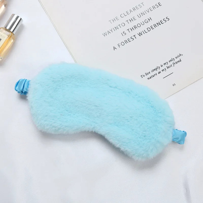 Luxurious Plush Sleep Mask for Restful Sleep – Soft Light-Blocking Eye Mask for Travel, Home and Relaxation