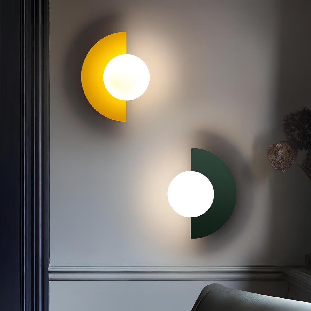Nordic Semi-Circular Wall Lamp | LED Lighting