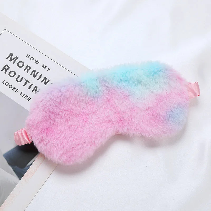 Luxurious Plush Sleep Mask for Restful Sleep – Soft Light-Blocking Eye Mask for Travel, Home and Relaxation