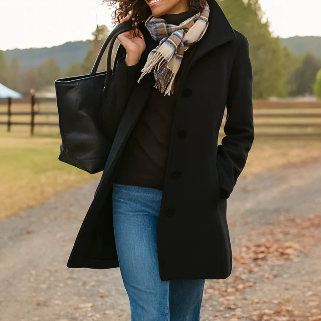 Kim | Elegant Timeless Wool Coat for Colder days