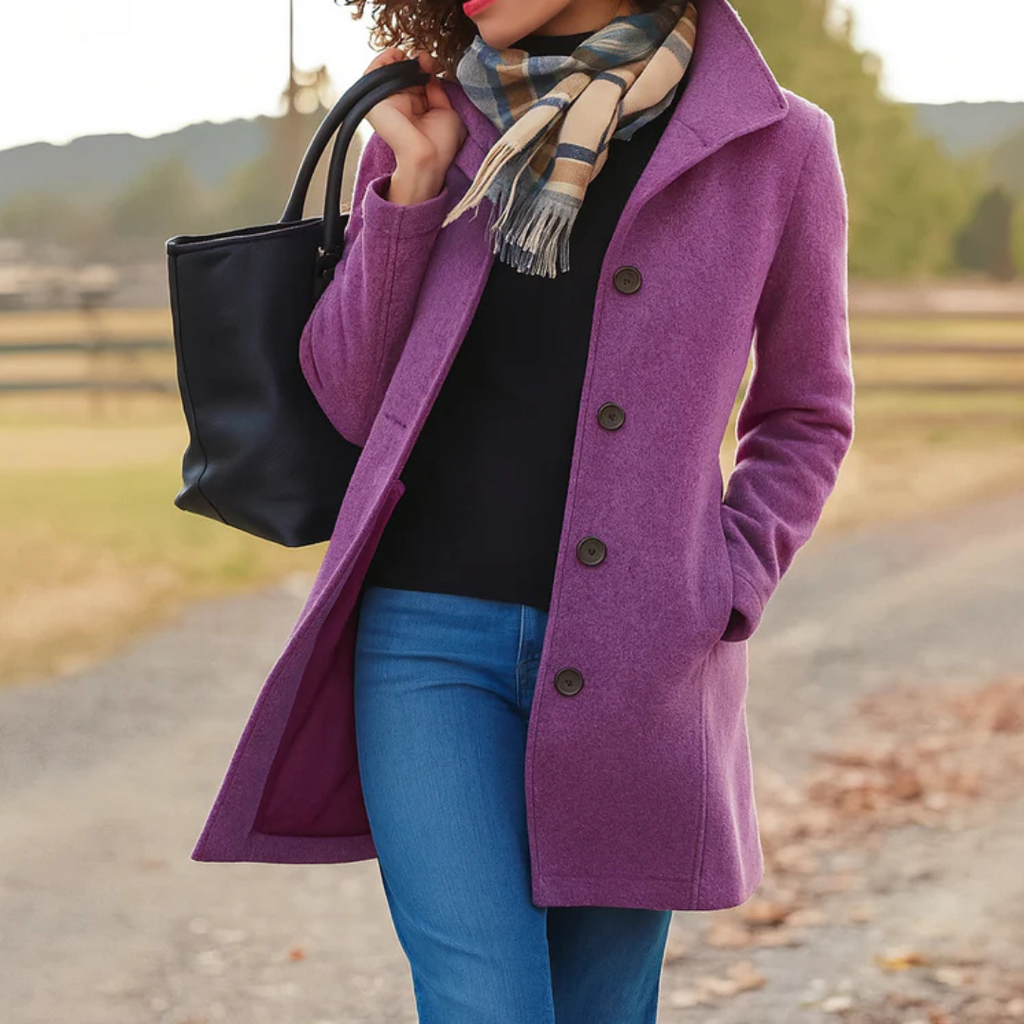 Kim | Elegant Timeless Wool Coat for Colder days