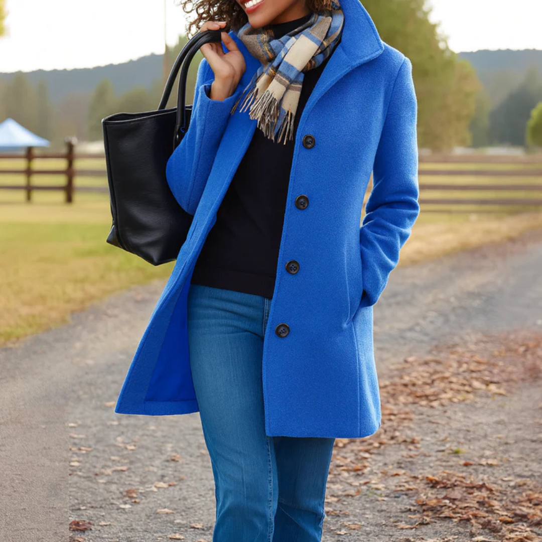Kim | Elegant Timeless Wool Coat for Colder days