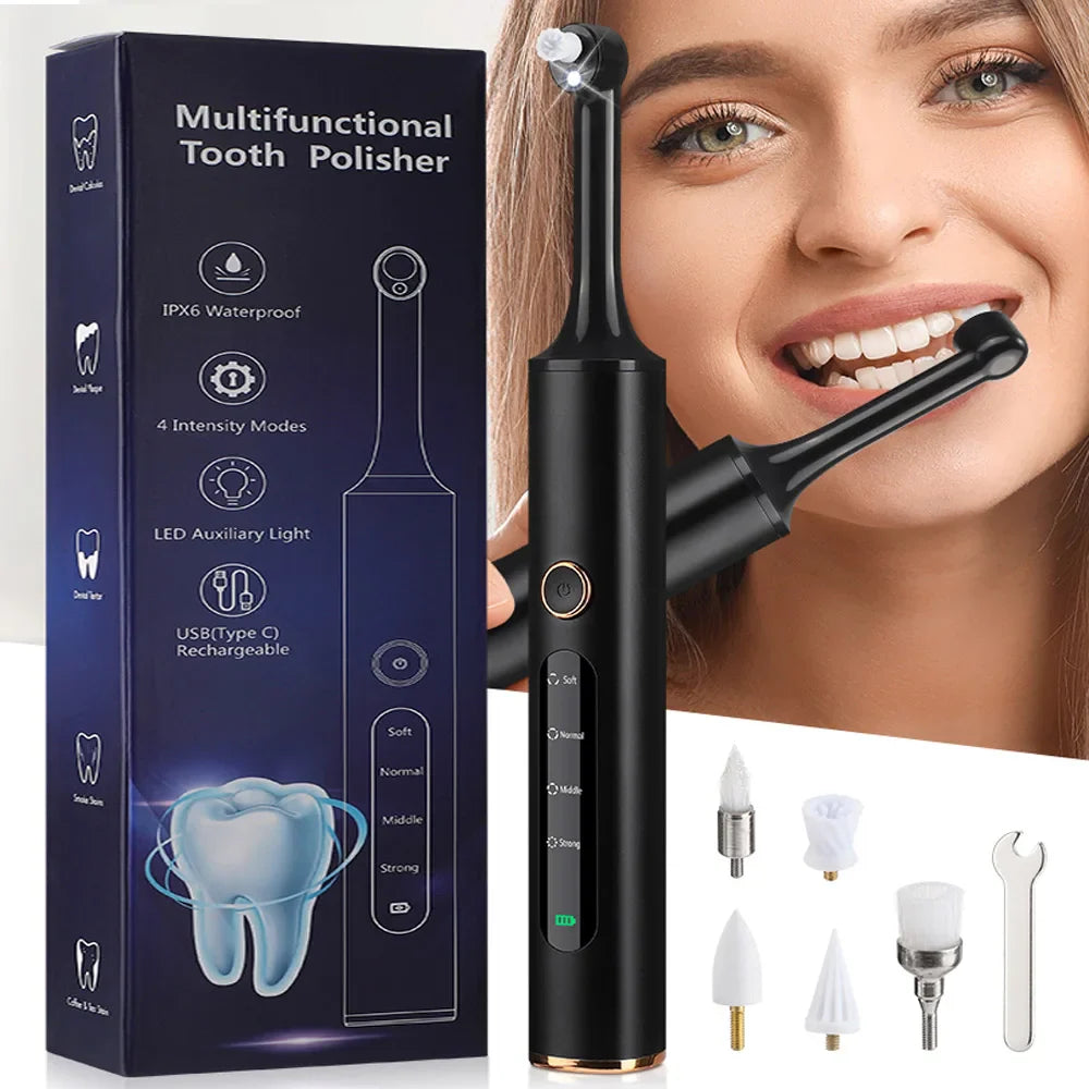 Wireless 5-in-1 Teeth Polishing Tool – Multi-Speed Surface Cleaner for Brighter Daily Oral Care