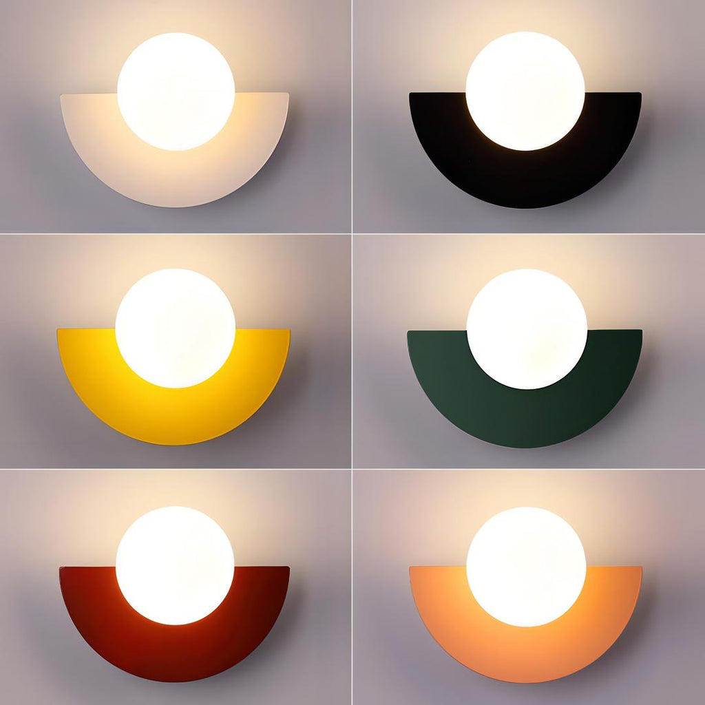 Nordic Semi-Circular Wall Lamp | LED Lighting