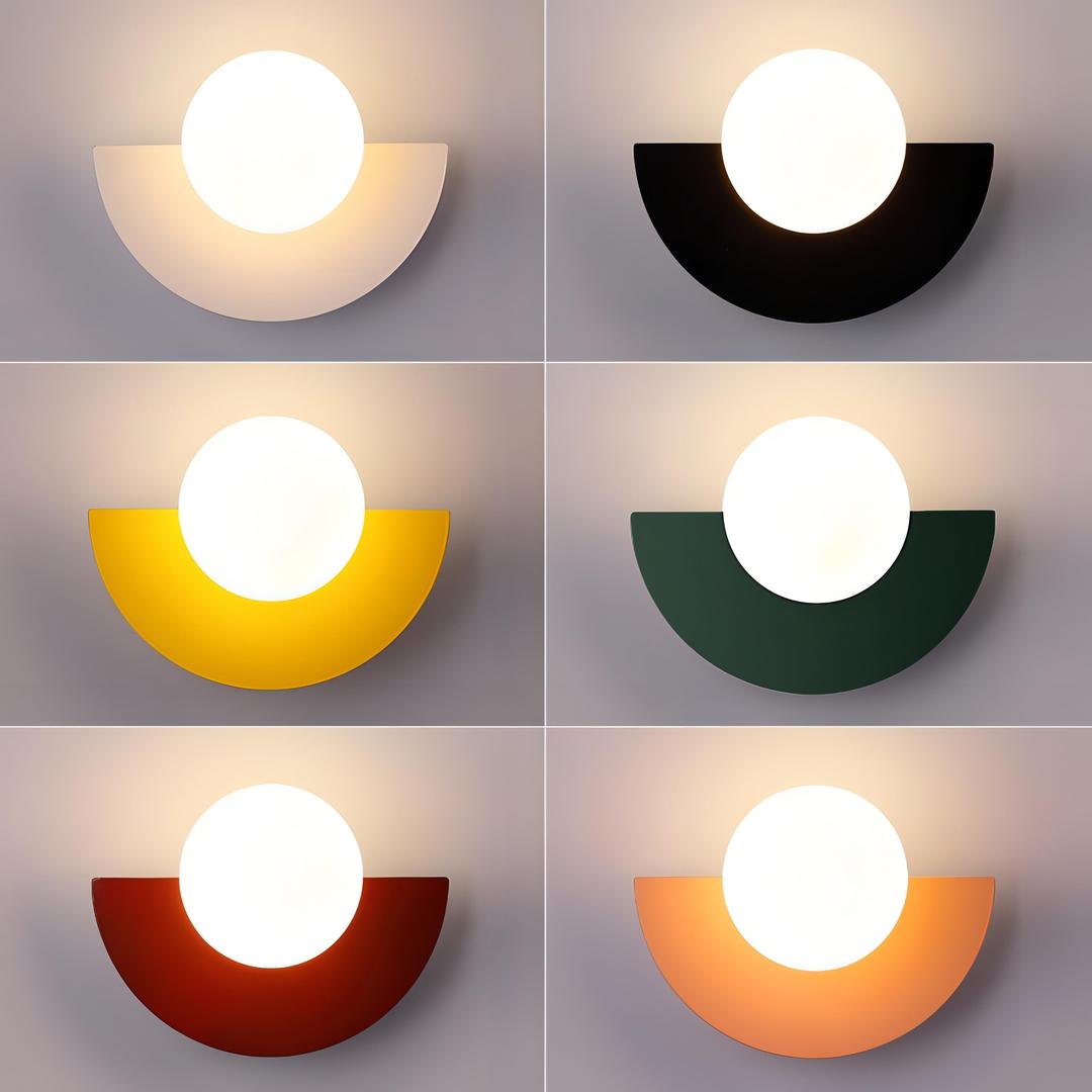 Nordic Semi-Circular Wall Lamp | LED Lighting