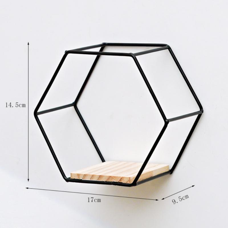 Hexagonal Wall Shelves for Home Decor – Decorative Display Storage for Collectibles, Plants and Wall Accents