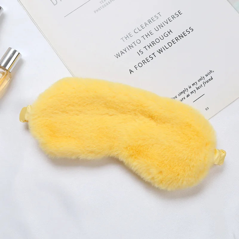 Luxurious Plush Sleep Mask for Restful Sleep – Soft Light-Blocking Eye Mask for Travel, Home and Relaxation