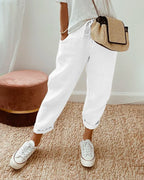 FAYE - Breathable Linen Trousers for Sweat-Free Comfort