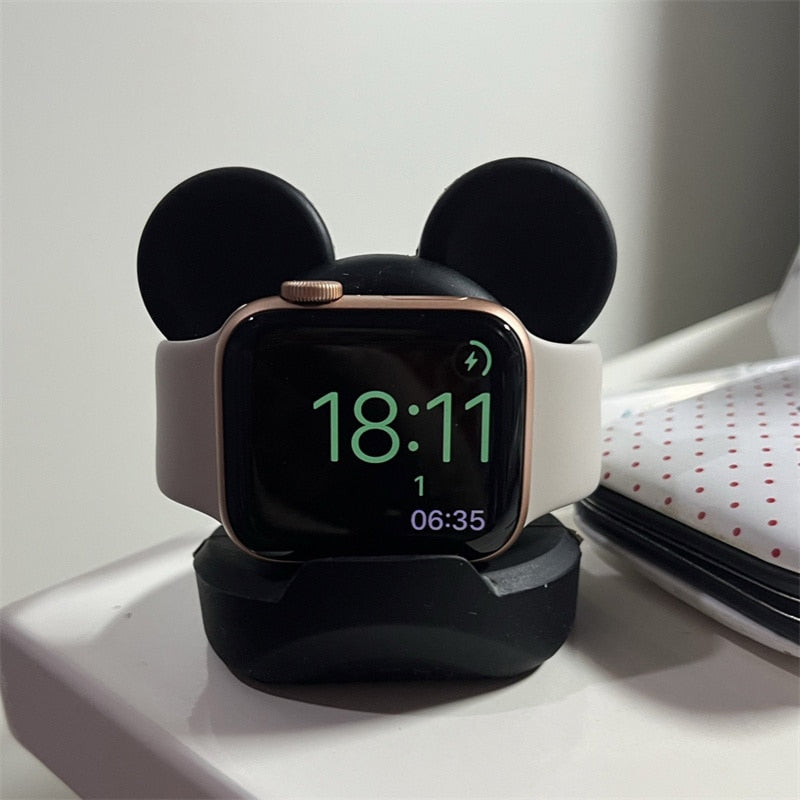 Magnetic Smartwatch Charger Stand – Stylish Desk Charging Dock with Modern Decorative Design