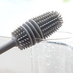Silicone Bottle Brush for Deep Cleaning – Flexible Cleaning Tool for Wine Glasses, Vases and Narrow Containers