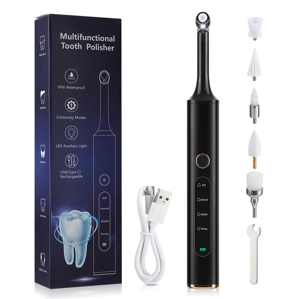 Wireless 5-in-1 Teeth Polishing Tool – Multi-Speed Surface Cleaner for Brighter Daily Oral Care
