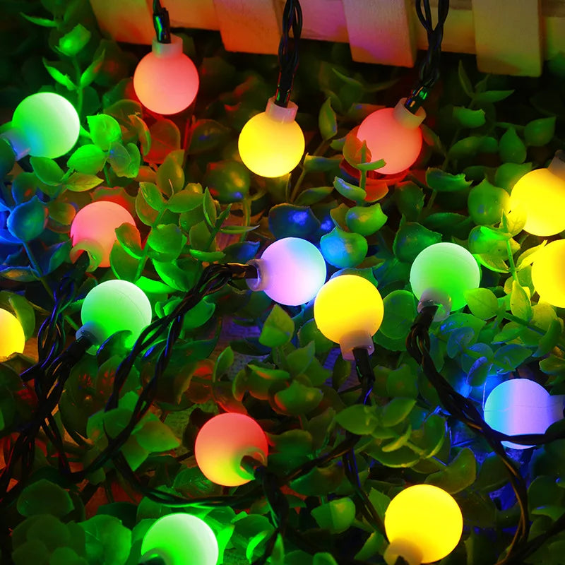 Solar-Powered Festoon String Lights for Outdoor Decor – Eco-Friendly LED Lighting for Gardens, Patios and Balconies