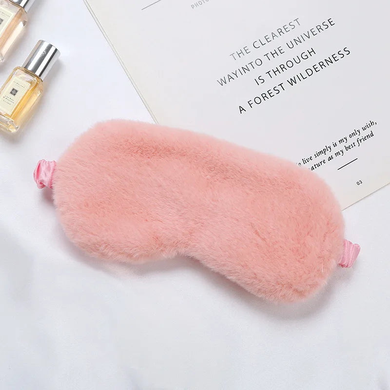 Luxurious Plush Sleep Mask for Restful Sleep – Soft Light-Blocking Eye Mask for Travel, Home and Relaxation
