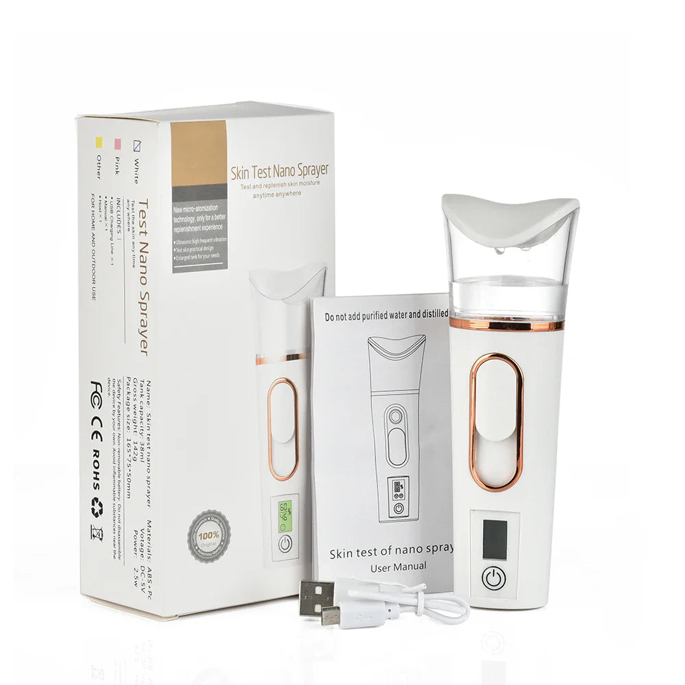 Facial Steamer for Skincare and Moisture Boost – Portable Face Mist Device for Home Beauty Routines and Daily Use
