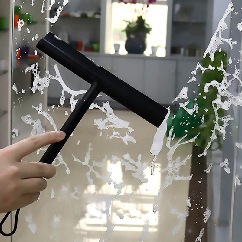 Shower Squeegee with Hanging Hook – Streak-Free Glass Cleaning Tool for Bathroom Doors and Tiles