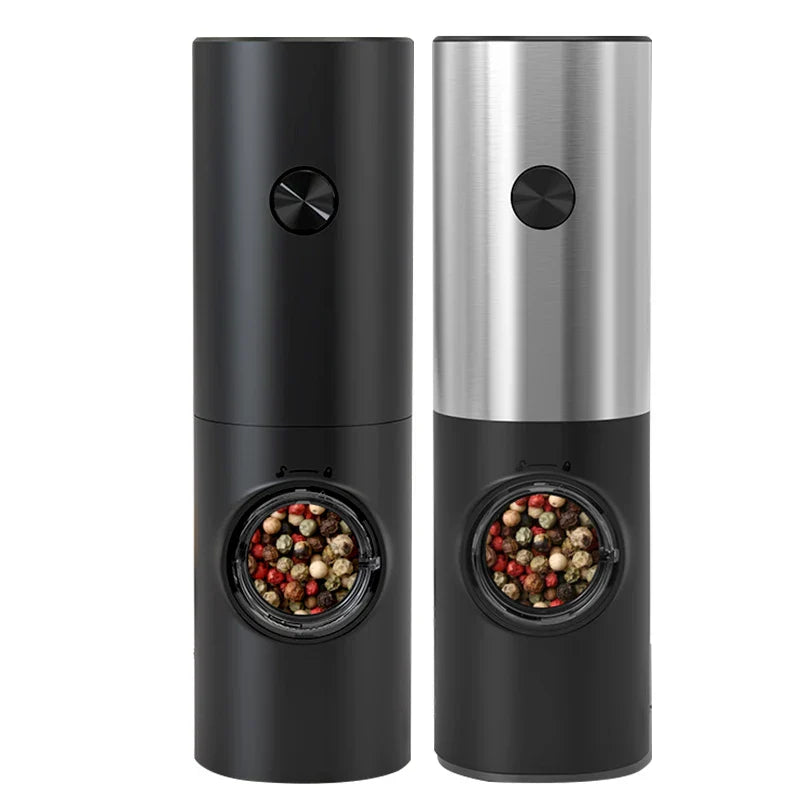 Electric Salt and Pepper Mill Set for Kitchen Use – Automatic Seasoning Grinders for Cooking, Dining and Everyday Meals
