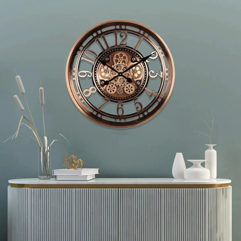 Antique Wall Clock for Classic Home Interiors – Decorative Timepiece for Living Room, Hallway and Traditional Decor