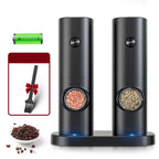 Electric Salt and Pepper Mill Set for Kitchen Use – Automatic Seasoning Grinders for Cooking, Dining and Everyday Meals