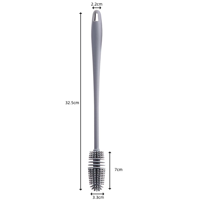 Silicone Bottle Brush for Deep Cleaning – Flexible Cleaning Tool for Wine Glasses, Vases and Narrow Containers