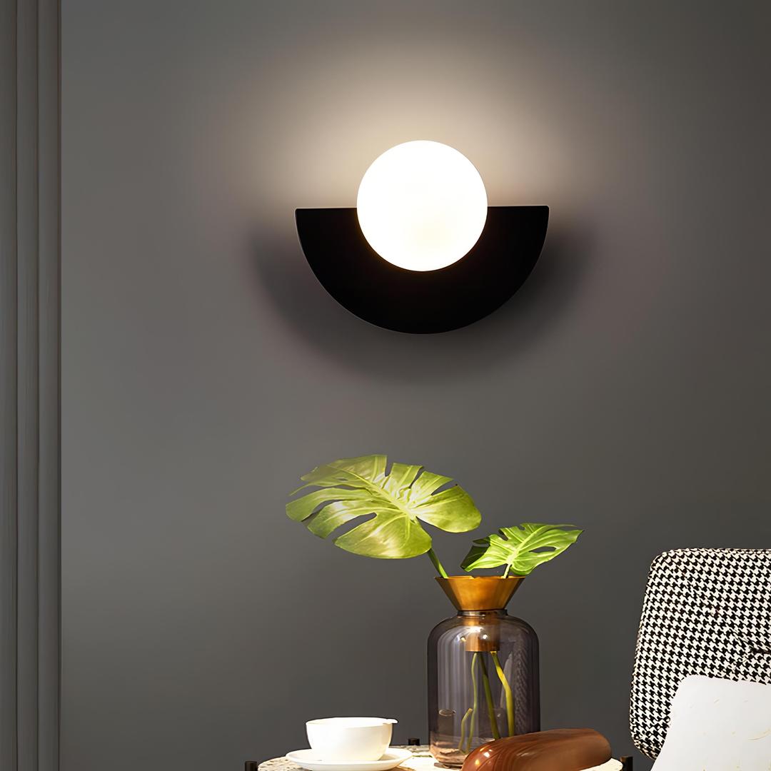 Nordic Semi-Circular Wall Lamp | LED Lighting