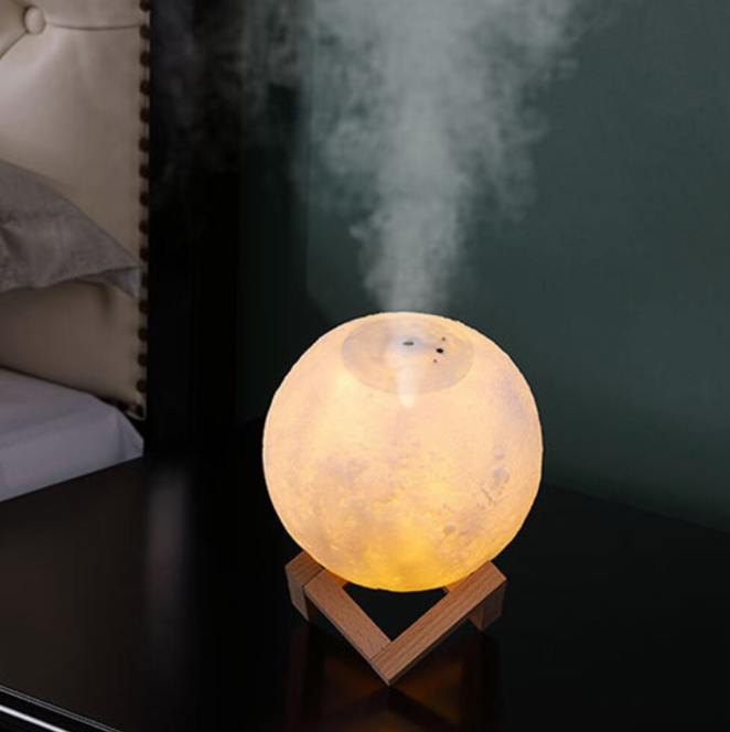 Air Purifier with Humidifier and Moonlight Effect – Dual-Function Device for Clean Air and Ambient Lighting