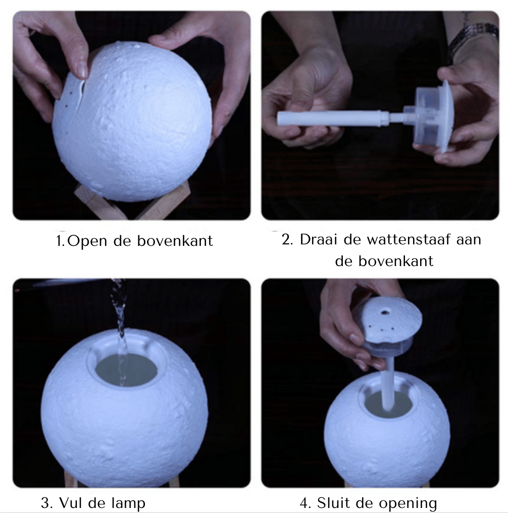 Air Purifier with Humidifier and Moonlight Effect – Dual-Function Device for Clean Air and Ambient Lighting