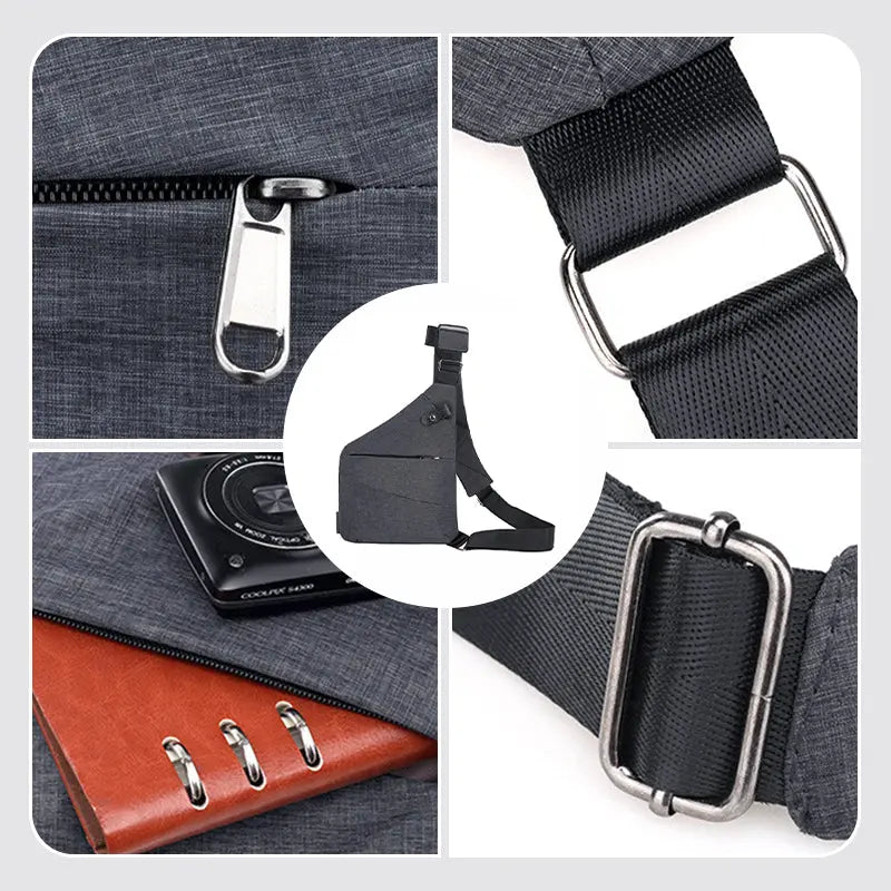 Travel-Ready Anti-Theft Shoulder Bag - Ideal for Hiking and Adventures