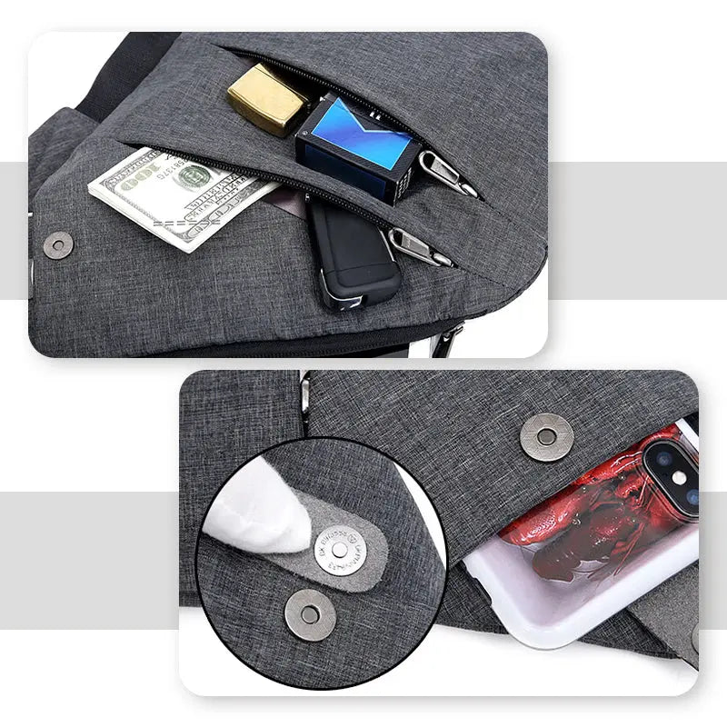 Travel-Ready Anti-Theft Shoulder Bag - Ideal for Hiking and Adventures
